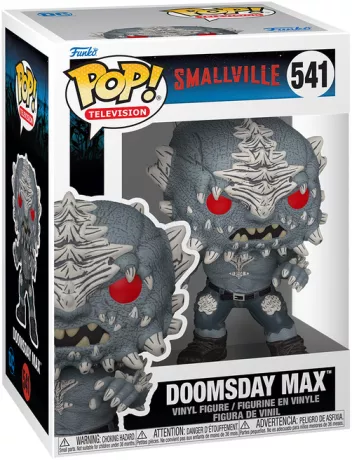 Funko Pop! Smallville – Doomsday Max (N°541). Figurine redoutable représentant l’ennemi ultime de Superman dans la série. Une pièce sombre et emblématique pour les fans de DC.

