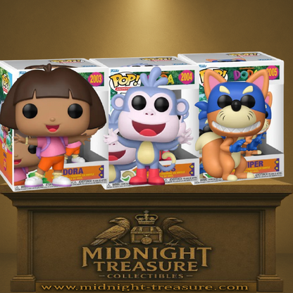🤠🗺️ Funko Pop! N°2003, 2004 & 2005 – Dora, Babouche & Chipeur – Dora l’Exploratrice 🗺️🤠