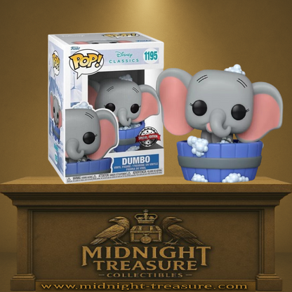 🛁🐘 Funko Pop! N°1195 – Dumbo dans son bain – Disney Classics – Special Edition 🐘🛁