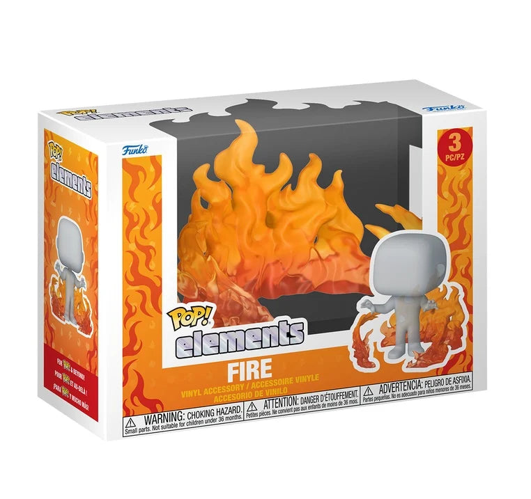 🔥🧡 Funko Pop! Elements – Fire – Diorama Accessory (3 PCS) 🧡🔥