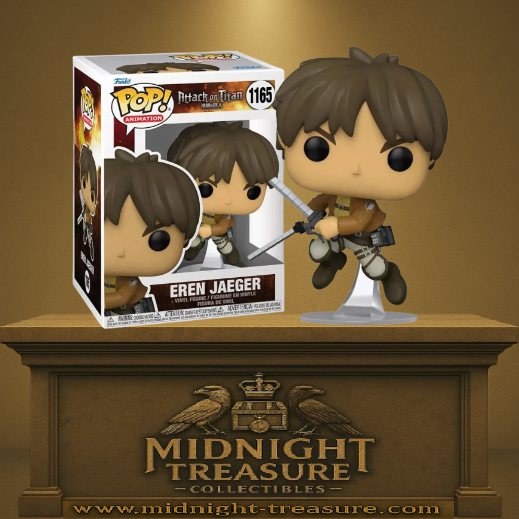 Funko Pop! Attack on Titan – Eren Jaeger (N°1165), équipé de son matériel tridimensionnel, inspiré de la saison 1.