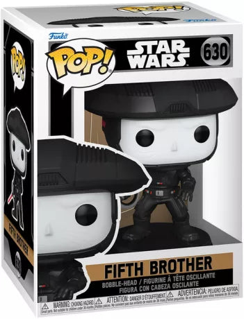 Funko Pop! Star Wars – Fifth Brother (N°630). Figurine de l’Inquisiteur en armure noire, casque imposant et sabre laser rouge. Une pièce sombre et fidèle pour les fans de l’Empire.