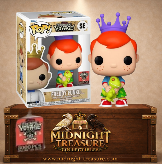 Funko Pop! Freddy Funko en Charles avec Reptar Les Razmoket, Freddy’s Funtastic Voyage 2024, édition limitée à 3000 exemplaires.