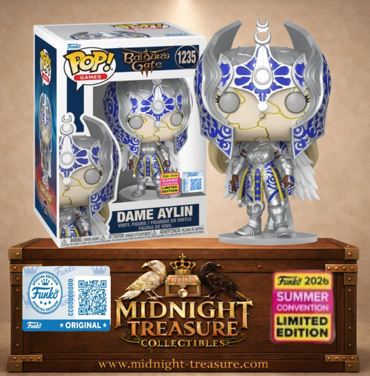 Funko Pop! Games N°1235 – Dame Aylin en armure sacrée, édition SDCC Summer Convention 2026 Exclusive de Baldur's Gate 3.