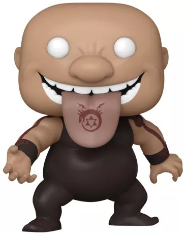 Funko Pop! Fullmetal Alchemist Brotherhood 1582 - Gluttony. Figurine représentant le redoutable Homonculus avec son tatouage Ouroboros sur la langue. Un must-have pour les collectionneurs et fans de Fullmetal Alchemist