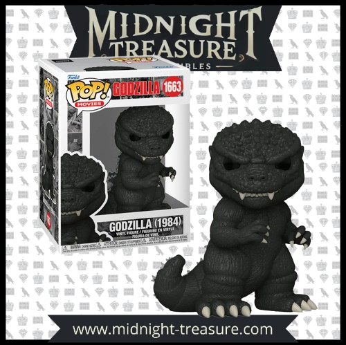 Funko Pop! Godzilla (1984) (1663), figurine inspirée du film The Return of Godzilla, avec une texture détaillée, un regard menaçant et une posture imposante représentant la puissance du Kaiju légendaire.