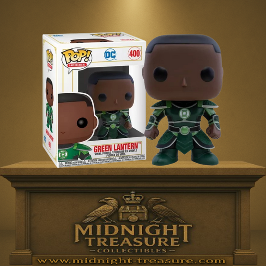 Funko Pop! DC Comics – Green Lantern (Imperial Palace, N°400). Figurine exclusive représentant John Stewart en armure impériale verte, inspirée de la collection spéciale Imperial Palace. Une pièce unique pour les fans de DC et de Green Lantern.