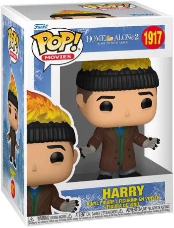 Funko Pop! Home Alone 2 – Harry (N°1917). Figurine représentant le cambrioleur au bonnet en flammes, fidèle à la scène culte du film. Un must-have pour les fans de comédies classiques.