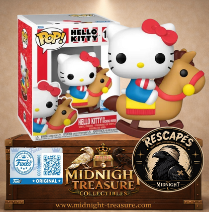 🎠🐱 Funko Pop! Hello Kitty N°134 – Hello Kitty on Rocking Horse (Hello Kitty sur cheval à bascule) – Sanrio 🐱🎠 PRODUIT RESCAPÉ
