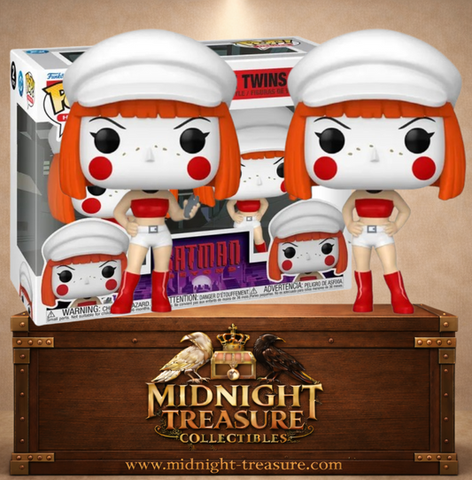 Funko Pop! Heroes 2 Pack – The Dee Dee Twins, les jumelles Delia et Deidre Dennis de Batman Beyond Return of the Joker, petites-filles de Harley Quinn.