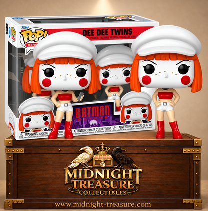 Funko Pop! Heroes 2 Pack – The Dee Dee Twins, les jumelles Delia et Deidre Dennis de Batman Beyond Return of the Joker, petites-filles de Harley Quinn.