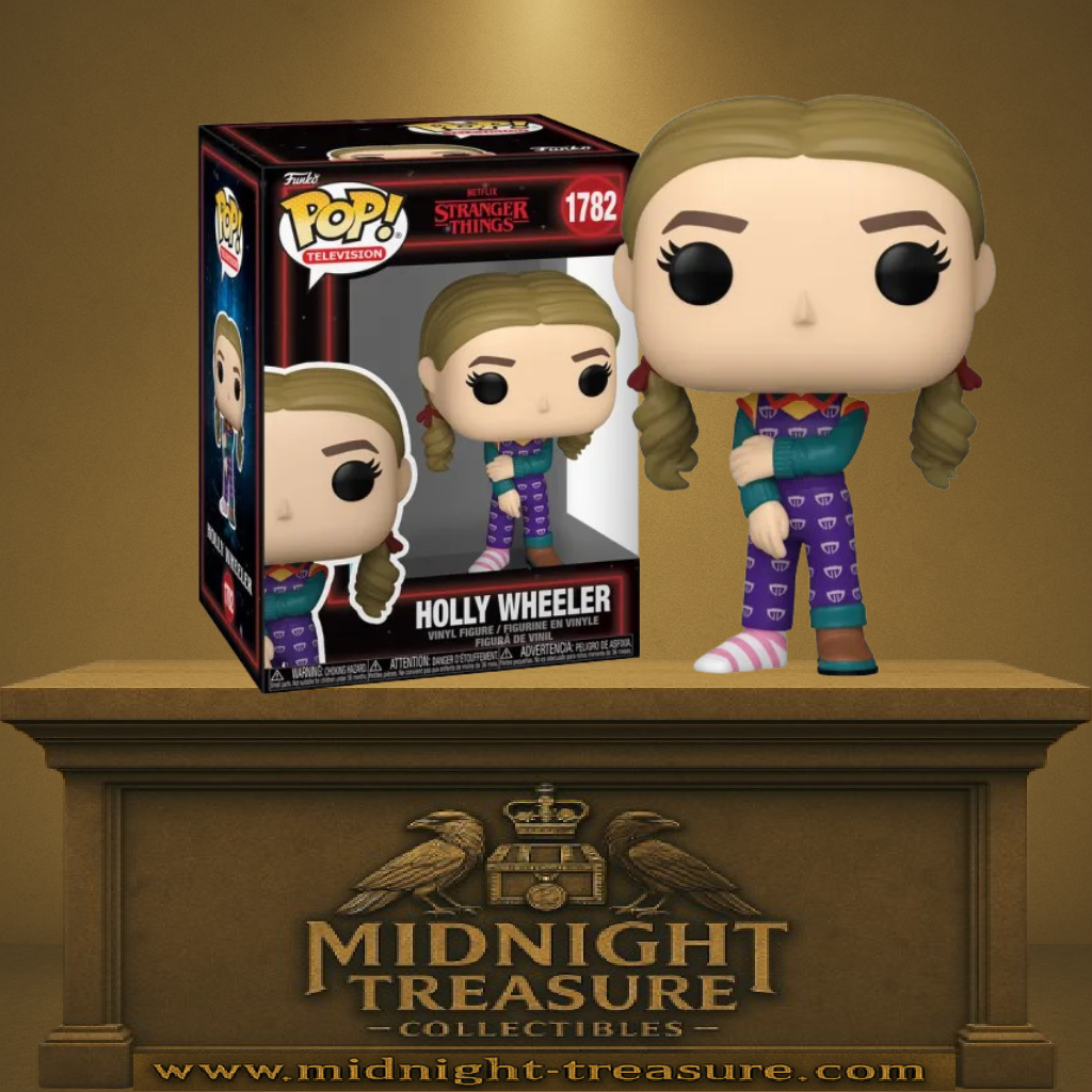 Funko Pop! Stranger Things – Holly Wheeler (N°1782), version saison 5, tenue colorée avec une seule chaussure.