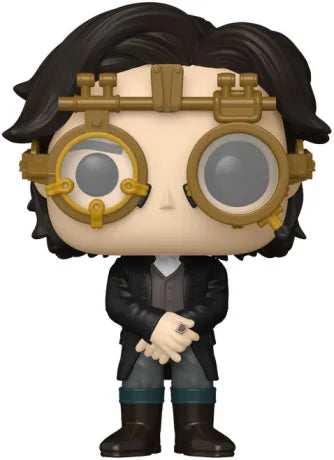 Funko Pop! Sleepy Hollow – Ichabod Crane (N°1947). Figurine du détective victorien avec lunettes steampunk dorées, inspirée du film culte de Tim Burton.
