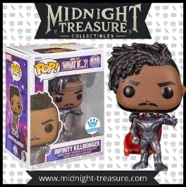 Funko Pop! Infinity Killmonger (976) – Édition exclusive de la série What If…? avec armure d’Ultron et Pierres d’Infinité.