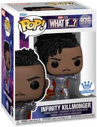 Funko Pop! Infinity Killmonger (976) – Édition exclusive de la série What If…? avec armure d’Ultron et Pierres d’Infinité.