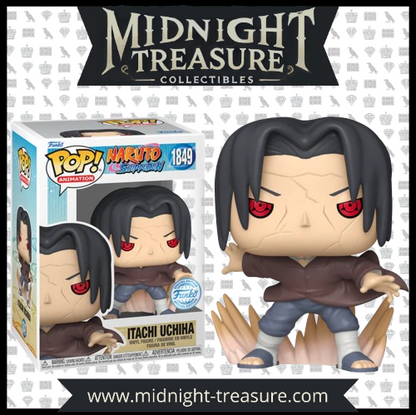 Funko Pop Itachi Uchiha 1849 de Naruto Shippuden, figurine exclusive en version réincarnée Edo Tensei avec Sharingan activé