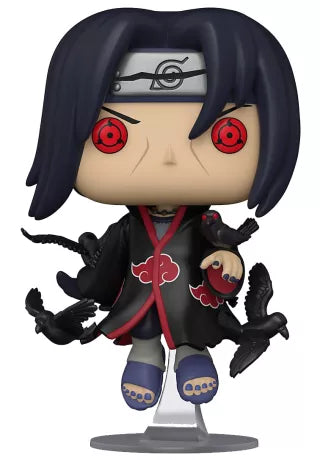 Funko Pop! Naruto Shippuden 1022 - Itachi Uchiha With Crows. Figurine exclusive représentant Itachi avec ses corbeaux et son Sharingan activé. Un incontournable pour les fans de Naruto