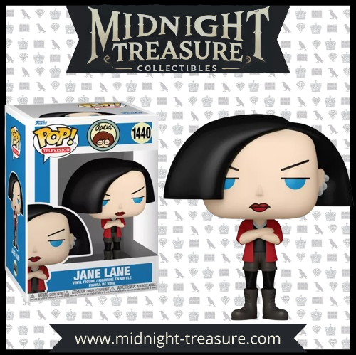 Funko Pop! Daria 1440 - Jane Lane. Figurine détaillée représentant Jane Lane avec sa veste rouge et son attitude sarcastique emblématique. Un incontournable pour les fans de la série culte des années 90.