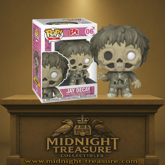 Funko Pop! GPK – Jay Decay (06) – Figurine de zombie décomposé avec vêtements en lambeaux. Une pièce culte et déjantée pour les fans des Crados