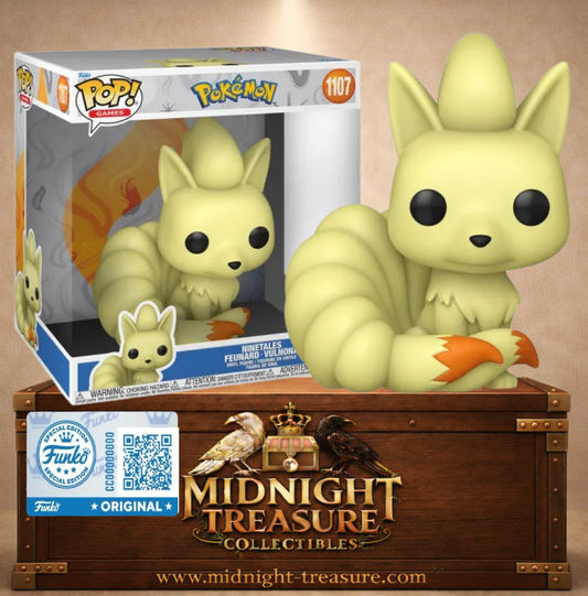 Funko Pop! Jumbo N°1107 â Ninetales (Feunard / Vulnona), figurine 25 cm inspirĂ©e de PokĂ©mon.