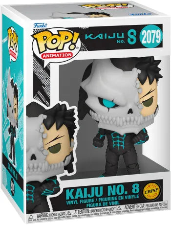Funko Pop! Kaiju No. 8 – Kafka Hibino (N°2079 Lot Regular + Chase). Ensemble des deux versions : la forme complète du Kaiju et la version mi-humaine exclusive. Des figurines Funko détaillées et puissantes pour les fans du manga Kaiju No. 8.