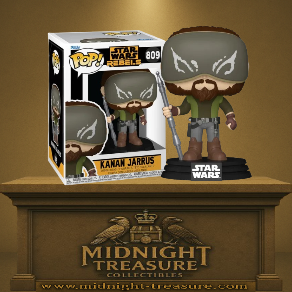 Funko Pop! Star Wars Rebels – Kanan Jarrus (N°809), apparence saison 3 avec masque Loth-Wolf.