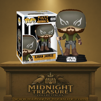 Funko Pop! Star Wars Rebels – Kanan Jarrus (N°809), apparence saison 3 avec masque Loth-Wolf.