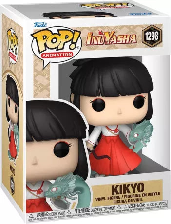 Funko Pop! Inuyasha 1298 - Kikyo. Figurine exclusive représentant la prêtresse Kikyo avec son dragon spirituel et son regard mystique. Design fidèle et détaillé, parfait pour collectionneurs et fans de l’anime