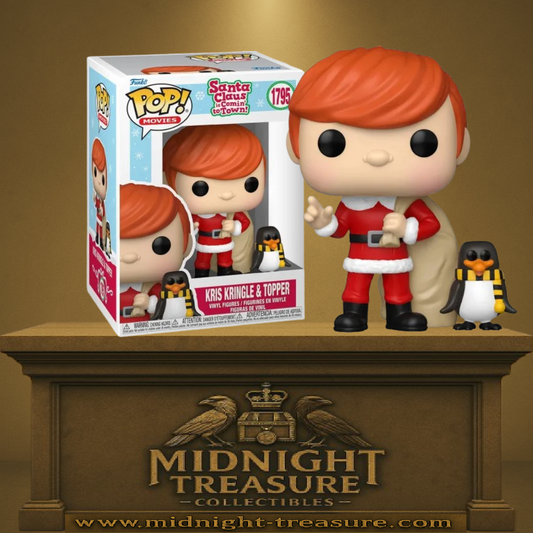🎅🐧 Funko Pop! N°1795 – Kris Kringle & Topper – Santa Claus is Comin’ to Town 🐧🎅