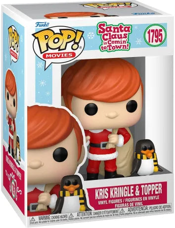 🎅🐧 Funko Pop! N°1795 – Kris Kringle & Topper – Santa Claus is Comin’ to Town 🐧🎅