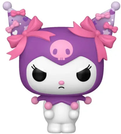 Funko Pop! Sanrio – Kuromi (N°119) – My Melody & Kuromi 20th Anniversary. Figurine violette avec rubans roses et look kawaii rebelle, édition spéciale anniversaire.