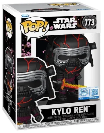 Funko Pop! Star Wars – Kylo Ren (Samurai) – N°773 – 9 cm – Funko. Kylo Ren en armure de samouraï noire avec sabre enflammé. Une Pop! alternative et puissante pour les fans de Star Wars.