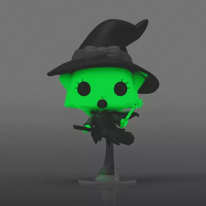 Funko Pop! Les Simpson – Maggie Simpson Sorcière – N°1265 – Glow in the Dark. Figurine exclusive représentant Maggie sur un balai, avec chapeau de sorcière et baguette magique. Une édition parfaite pour Halloween et les fans de Treehouse of Horror.

