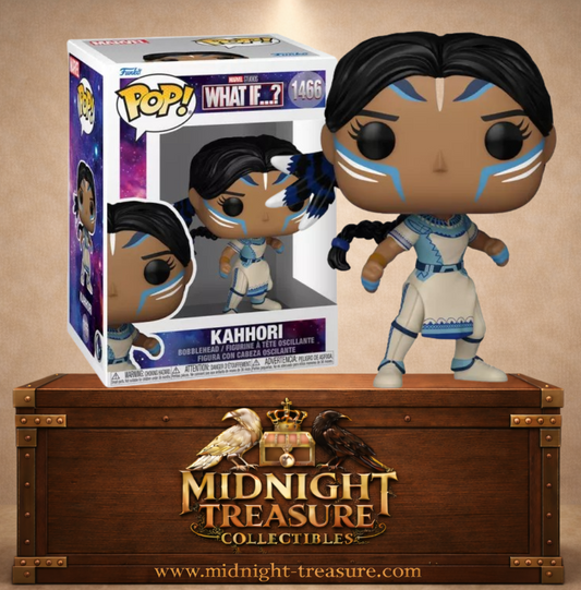 Funko Pop! Marvel What If...? N°1466 – Kahhori avec ses peintures mohawks et ses pouvoirs du Tesseract.