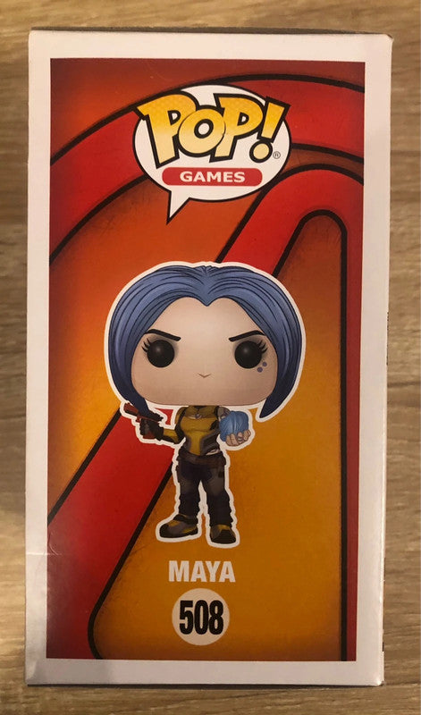 Funko Pop! Borderlands 508 - Maya (E3 2019 Limited Edition). Figurine représentant Maya, l’une des Sirènes de Borderlands, tenant une sphère d’énergie et une arme rouge. Une édition rare et exclusive à l’E3 2019, idéale pour les collectionneurs.