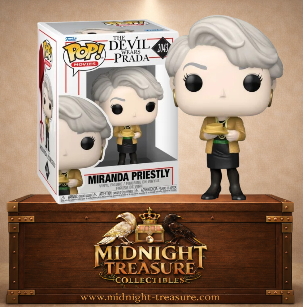 Funko Pop! Movies N°2043 – Miranda Priestly tenant une chaussure de luxe, inspirée du film Le Diable s'habille en Prada.
