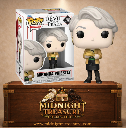 Funko Pop! Movies N°2043 – Miranda Priestly tenant une chaussure de luxe, inspirée du film Le Diable s'habille en Prada.