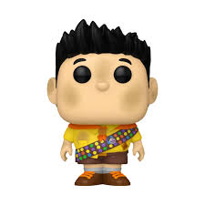 "Funko Pop! Movies Disney Pixar 1481 - Russell with Sash. Figurine représentant Russell, l'explorateur enthousiaste du film Là-Haut, avec son écharpe remplie de badges. Un must-have pour les fans de Disney Pixar et les collectionneurs Funko."