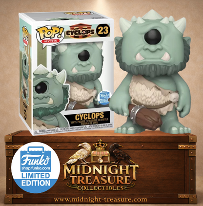 Funko Pop! Myths N°23 – Cyclops (Cyclope), Funko Limited Edition (Édition Limitée Funko), créature de la mythologie grecque avec œil unique, fourrure et massue.