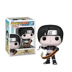 Funko Pop! Naruto Shippuden 907 - Sai. Figurine représentant Sai avec son pinceau et son rouleau d’encre, prêt à utiliser son Jutsu Super Bestial de l’Art de l’Encre. Un must-have pour les fans de Naruto !"