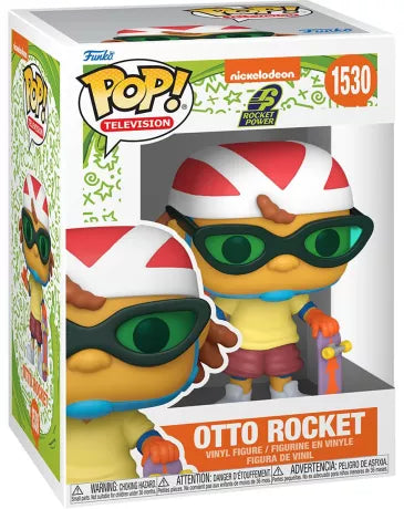 Funko Pop! Rocket Power – Otto & Reggie Rocket (N°1530 & 1531). Duo de figurines colorées représentant le frère et la sœur cultes de Nickelodeon. Un must-have pour les fans de Rocket Power.