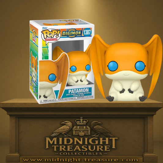 Funko Pop! Digimon Adventure – Patamon (N°1387), design classique du Digimon partenaire de T.K., parfait pour les fans de la série.