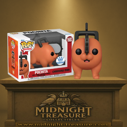 Funko Pop! Chainsaw Man – Pochita (N°1683, Web Exclusive), version collector du Démon-Tronçonneuse.