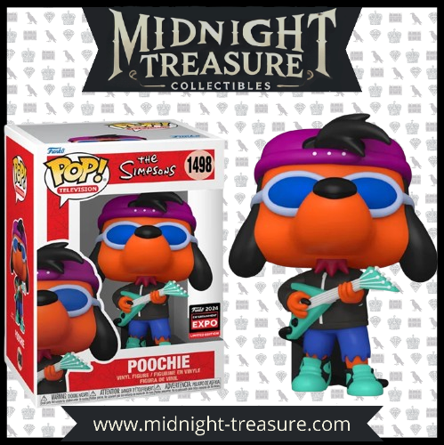 Funko Pop! Poochie (1498) – The Simpsons C2E2 2024 Exclusive, figurine limitée issue de la Chicago Comic & Entertainment Expo.