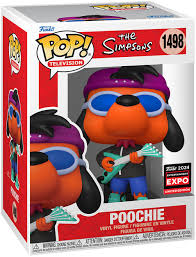 Funko Pop! Poochie (1498) – The Simpsons C2E2 2024 Exclusive, figurine limitée issue de la Chicago Comic & Entertainment Expo.