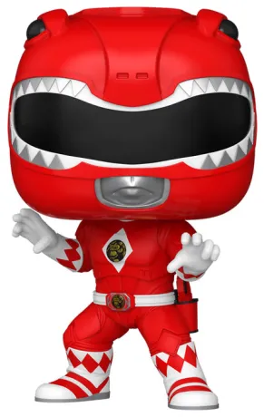 Funko Pop! Power Rangers – Red Ranger (N°1779). Jason en Ranger Rouge dans sa tenue classique inspirée du Tyrannosaure. Une figurine culte pour les fans de Power Rangers.