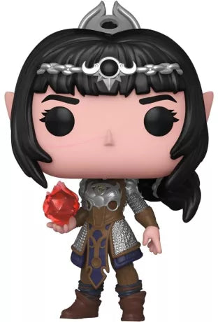 Funko Pop! Baldur’s Gate – Shadowheart avec Artefact (N°1016). Figurine de Shadowheart en armure de clerc, tenant l’artefact rouge étincelant. Une pièce culte et détaillée pour les fans de Baldur’s Gate III et Dungeons & Dragons.