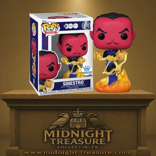 🔥💛 Funko Pop! N°470 – Sinestro – DC Heroes – Warner Bros. 100th Anniversary – Exclusive 💛🔥