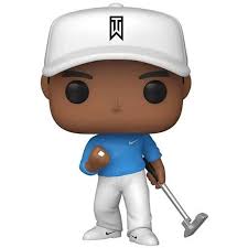 "Funko Pop! Golf – Tiger Woods (04). Figurine représentant Tiger Woods en tenue de golf professionnelle avec son emblématique casquette blanche et son putter. Un must-have pour les fans de golf et les collectionneurs de Funko Pop! Sports !"

