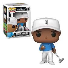 "Funko Pop! Golf – Tiger Woods (04). Figurine représentant Tiger Woods en tenue de golf professionnelle avec son emblématique casquette blanche et son putter. Un must-have pour les fans de golf et les collectionneurs de Funko Pop! Sports !"

